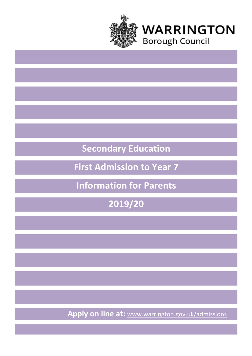 18 Secondary Schools in Warrington