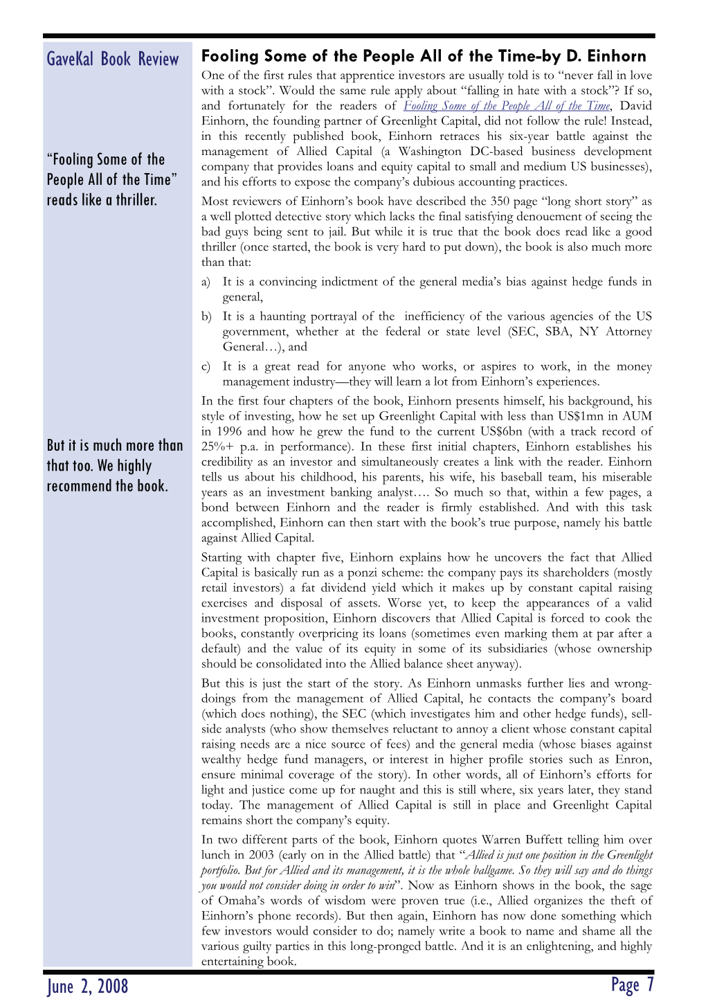 Gavekal Book Review June 2, 2008 Page 7