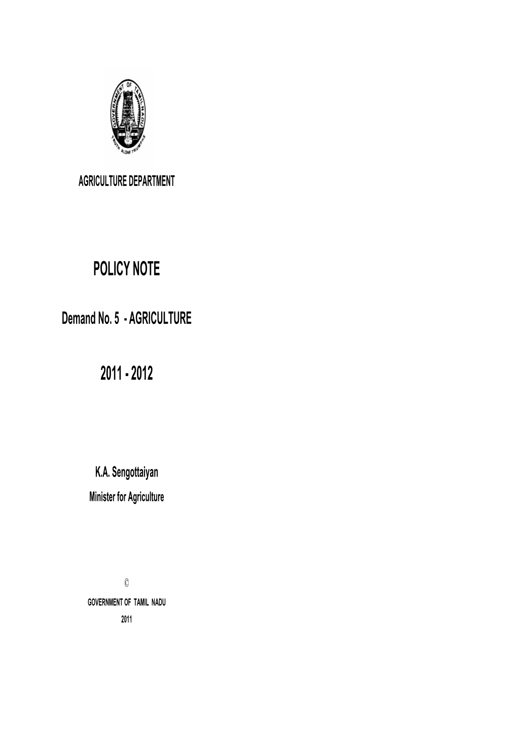 STATE GOVERNMENT AGRL. POLICIES-2011-12.Pdf