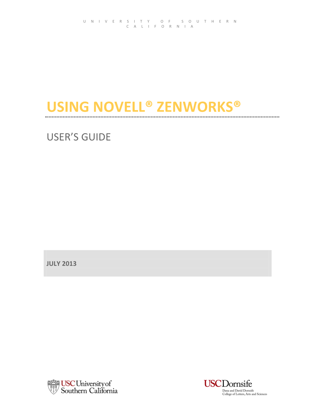 Using Novell® Zenworks®