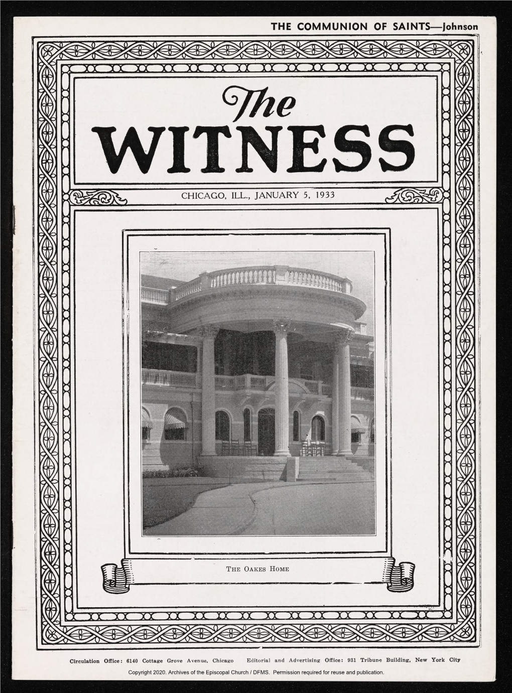 1933 the Witness, Vol. 17, No. 19