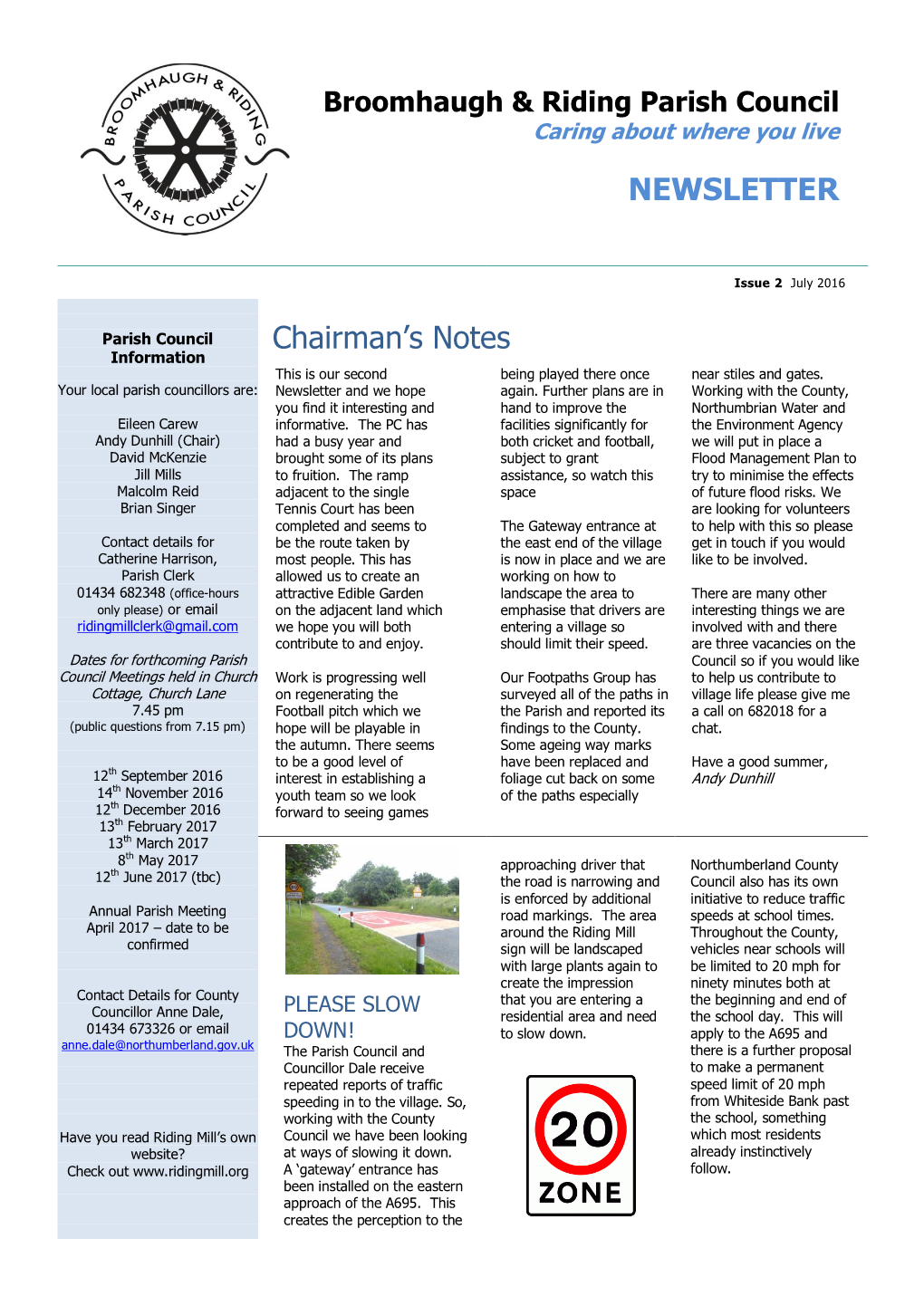 Newsletter Issue 2