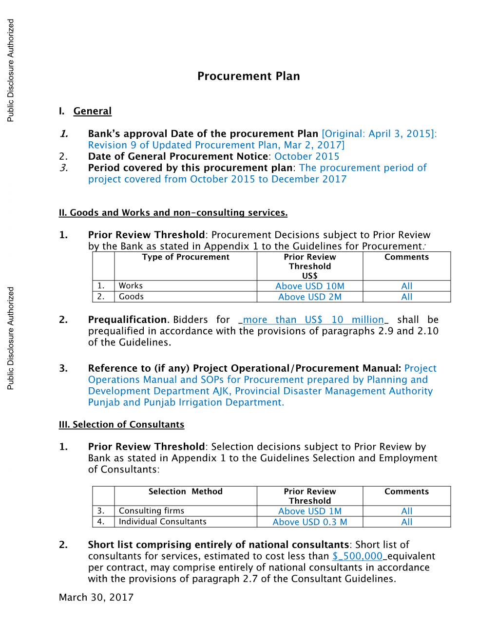 World Bank Document