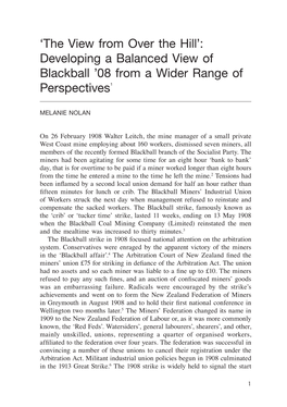 Developing a Balanced View of Blackball '08 from a Wider Range Of
