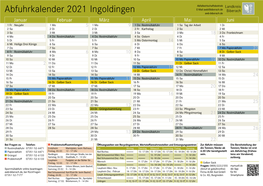 Abfuhrkalender 2021 Ingoldingen