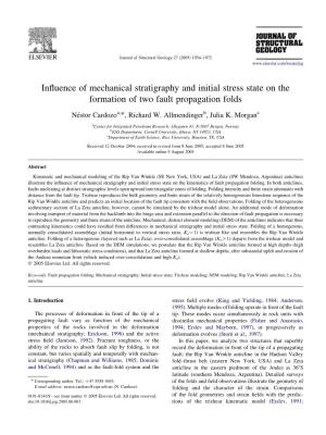 Influence of Mechanical Stratigraphy and Initial Stress State on The