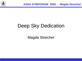 ASSA SYMPOSIUM 2002 - Magda Streicher