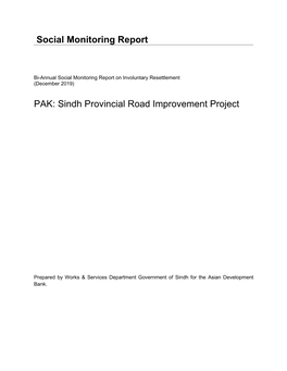Sindh Provincial Road Improvement Project