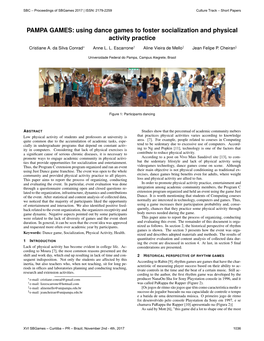 Using Dance Games to Foster Socialization and Physical Activity Practice