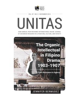 The Organic Intellectual in Filipino Drama 1903-1907