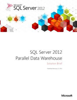 Solution Brief: SQL Server 2012 Parallel Data Warehouse