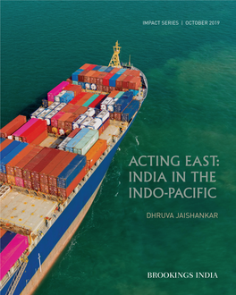 Acting East India in the INDO-PACIFIC