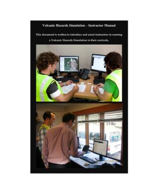 Volcanic Hazards Simulation – Instructor Manual