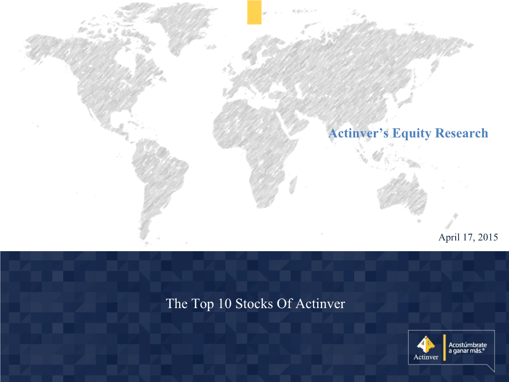 The Top 10 Stocks of Actinver