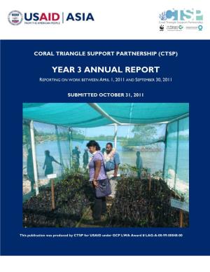 Year 3 Annual Report Reporting on Work Between April 1, 2011 and September 30, 2011