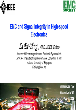 EMC and Signal Integrity in High-Speed Electronics