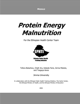 Protein Energy Malnutrition
