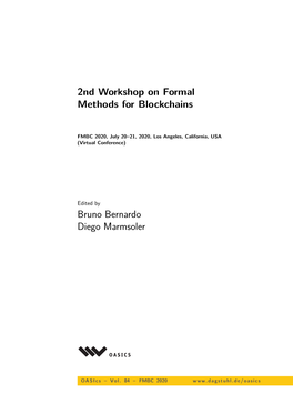 2Nd Workshop on Formal Methods for Blockchains (FMBC 2020)