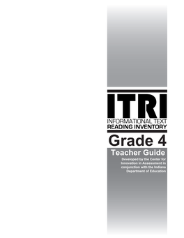 Lessons, Answer Keys, Student Scoring Sheets, and a Survey of the Scientifically- Based Reading Research That Is Foundational to ITRI