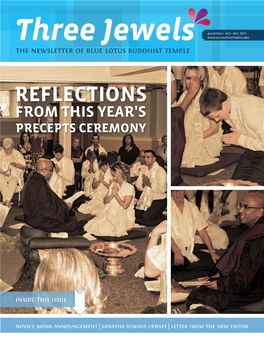Reflections from This Year's Precepts Ceremony