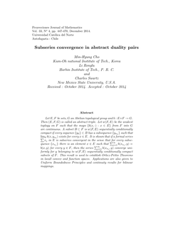 Subseries Convergence in Abstract Duality Pairs