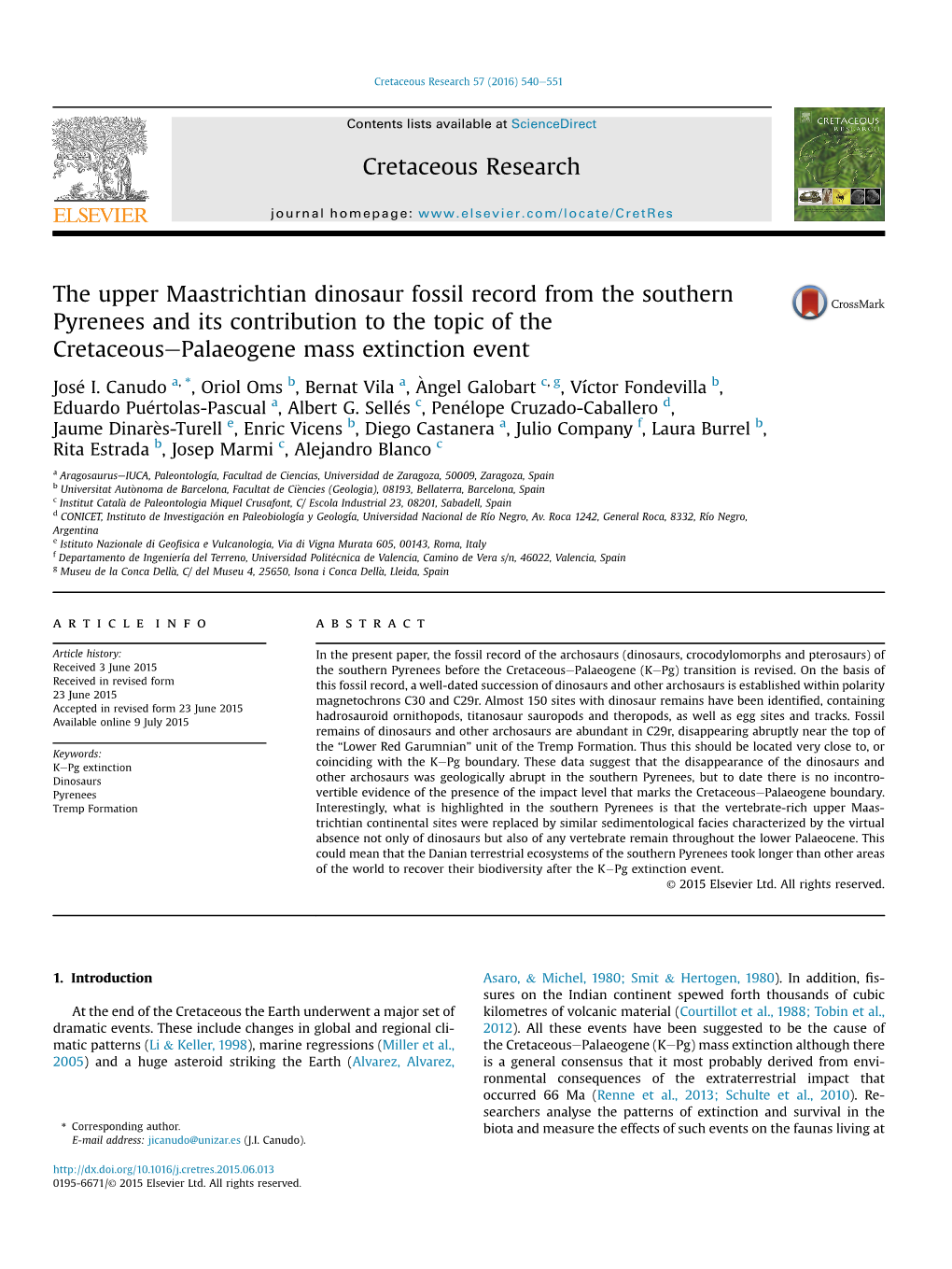 The Upper Maastrichtian Dinosaur Fossil Record from the Southern