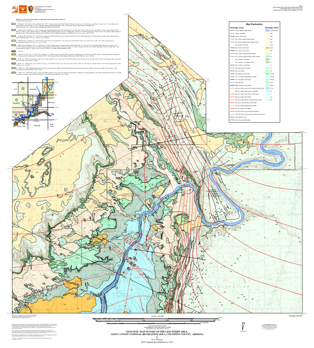 Glen Canyon National Recreation Area (Numbers Refer to Index Map)