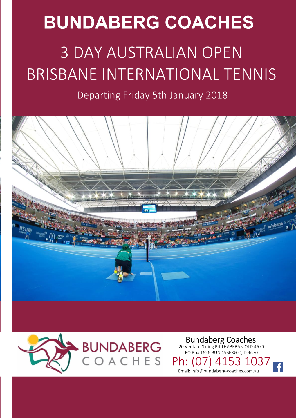 3 Day Australian Open Brisbane International