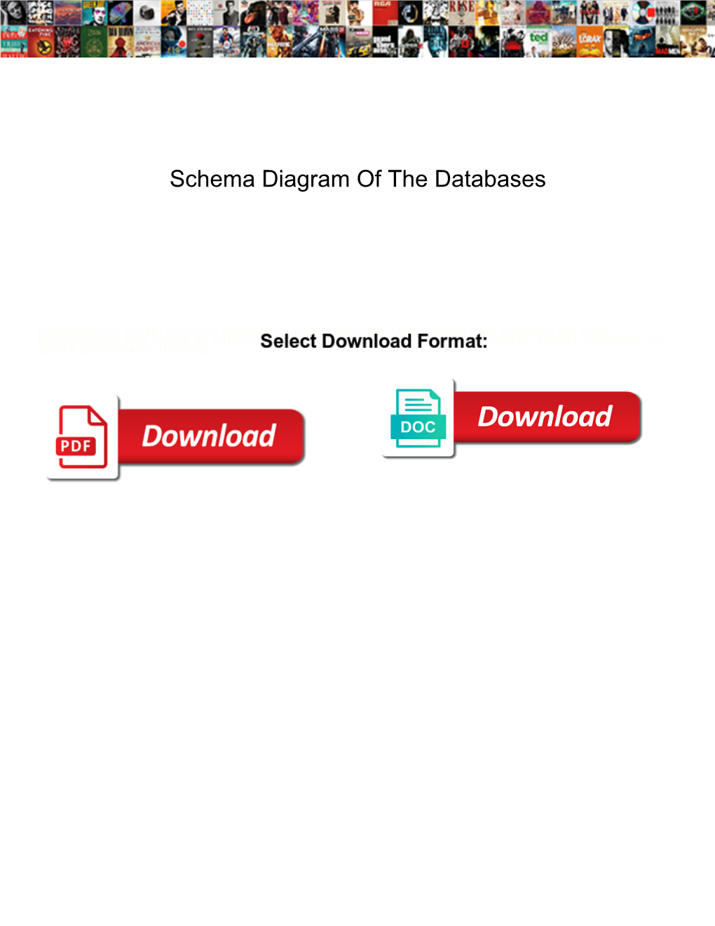 Schema Diagram of the Databases