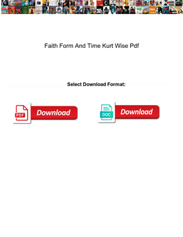 Faith Form and Time Kurt Wise Pdf