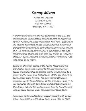 Download Danny's Biography
