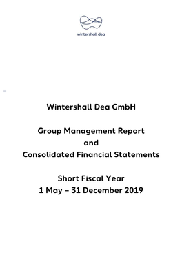 Wintershall Dea Consolidated Financial Statements 2019