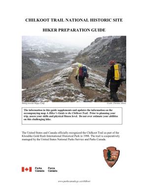 NPS Chilkoot Trail Hiker Preparation Guide