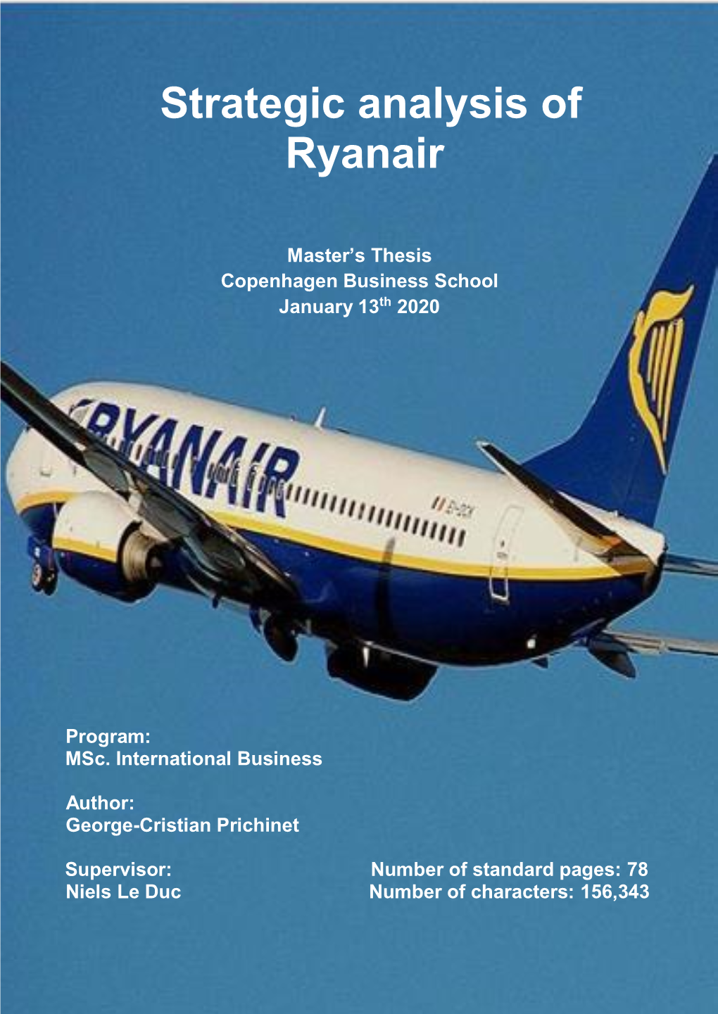 Strategic Analysis of Ryanair