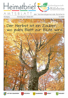 Amtsblatt Der Verbandsgemeinde Rülzheim