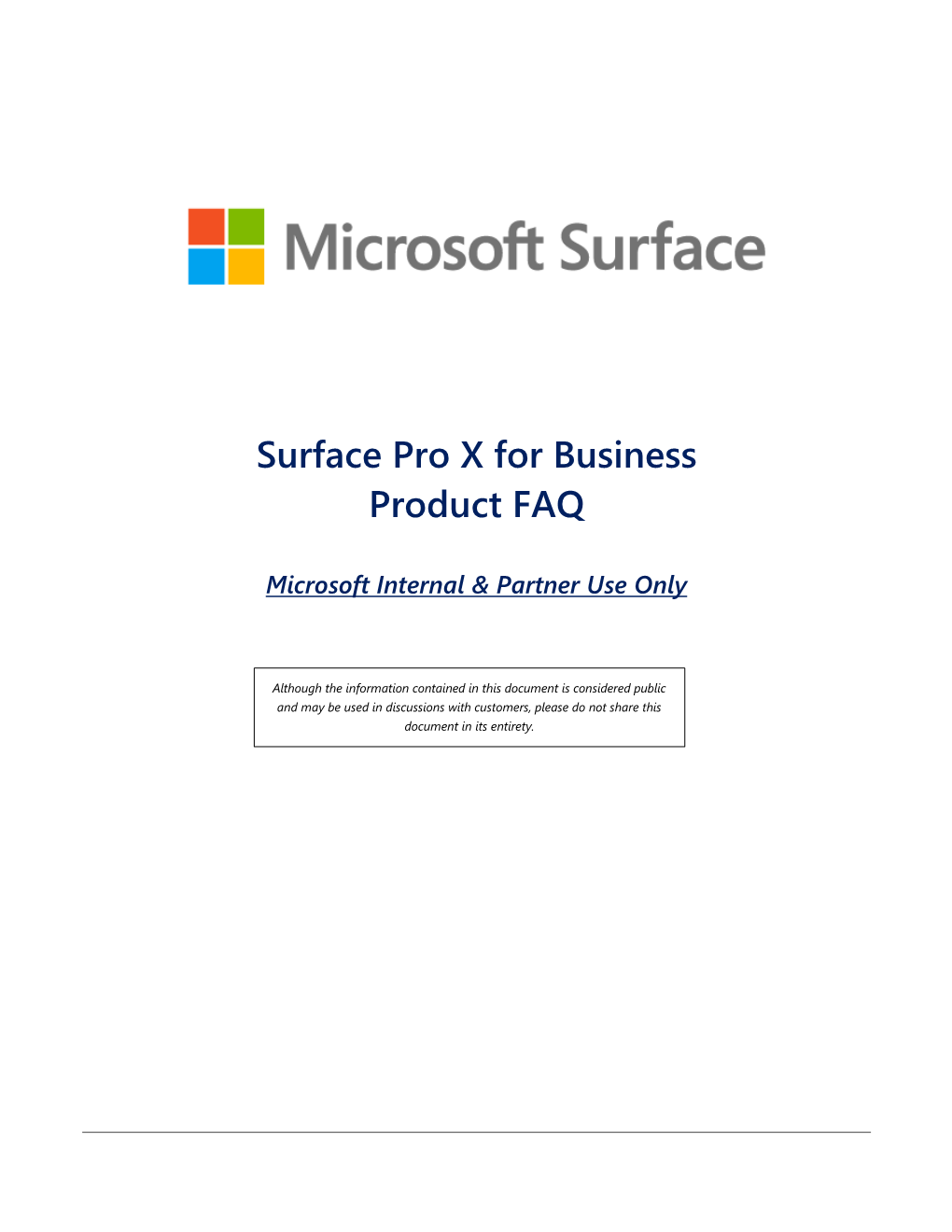 Surface Pro X for Business Product FAQ