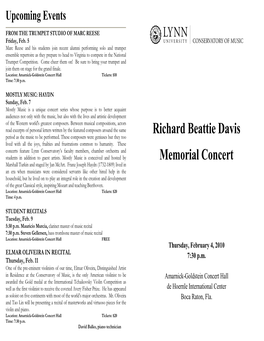 2009-2010 Richard Beattie Davis Memorial Concert