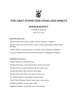 The Grey Stone Fine Food and Spirits