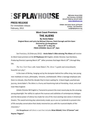 Press Release-Aliens