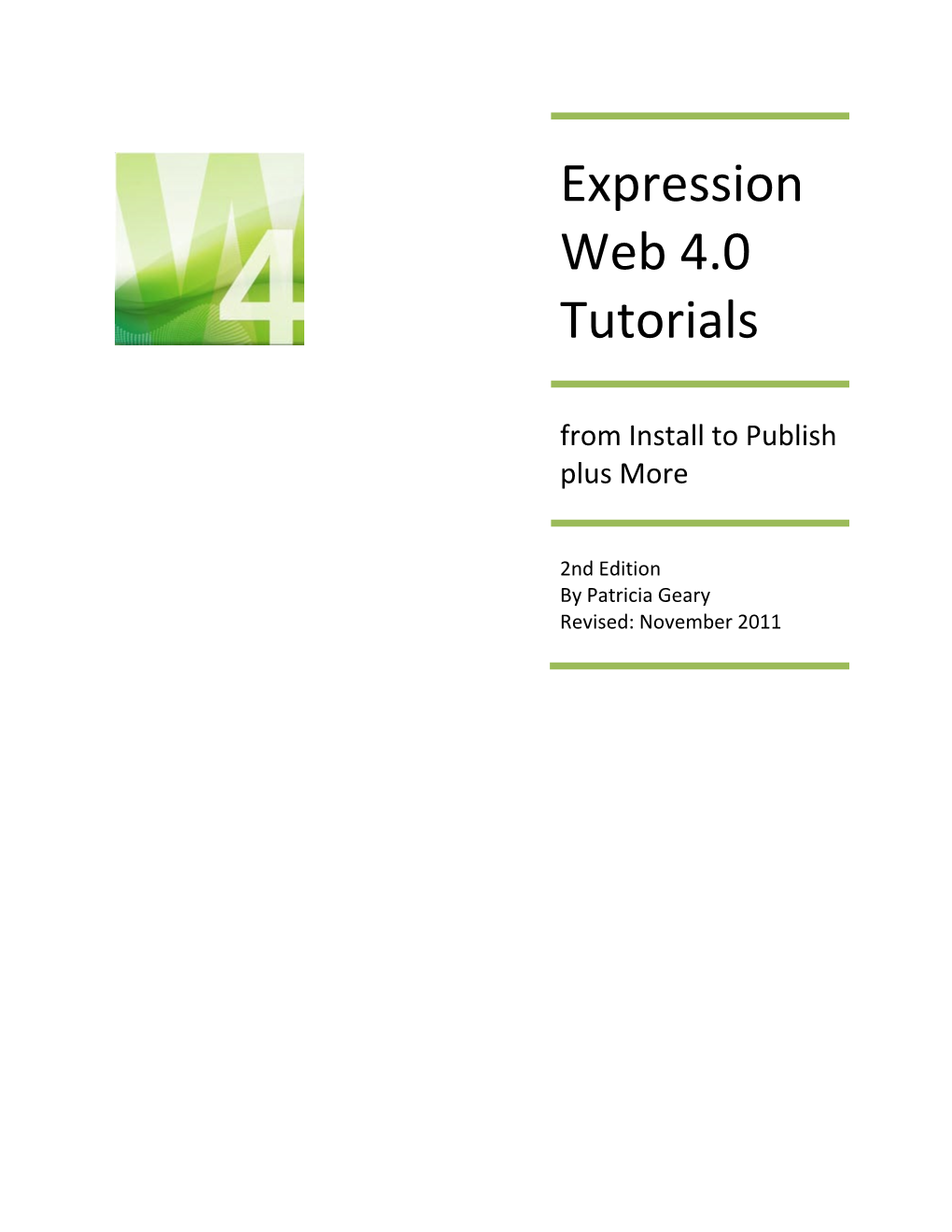 Expression Web 4.0 Tutorials from Install to Publish and More Page 1