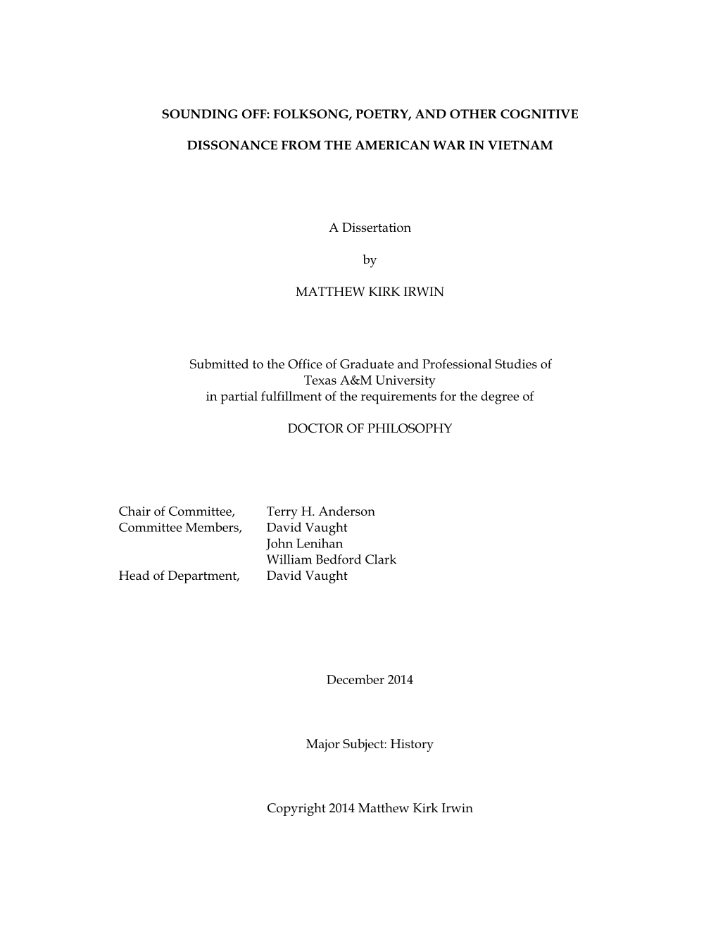 Sounding Off: Folksong, Poetry, and Other Cognitive