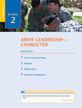 Army Leadership— Character