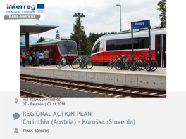 REGIONAL ACTION PLAN Carinthia (Austria) – Koroška (Slovenia)