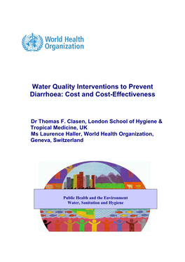 Water Quality Interventions to Prevent Diarrhoea: Cost and Cost-Effectiveness