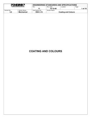 Coating and Colours
