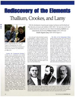 Thallium, Crookes, and Lamy