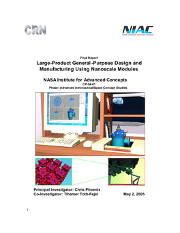Large-Product General -Purpose Design and Manufacturing Using Nanoscale Modules