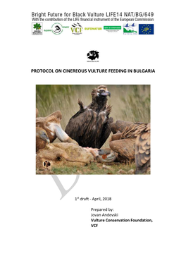 Protocol on Cinereous Vulture Feeding in Bulgaria