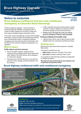 Bruce Highway Upgrade—Caloundra Road to Sunshine Motorway