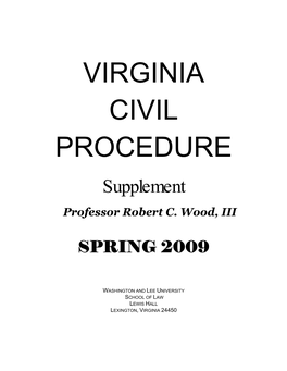 Virginia Civil Procedure